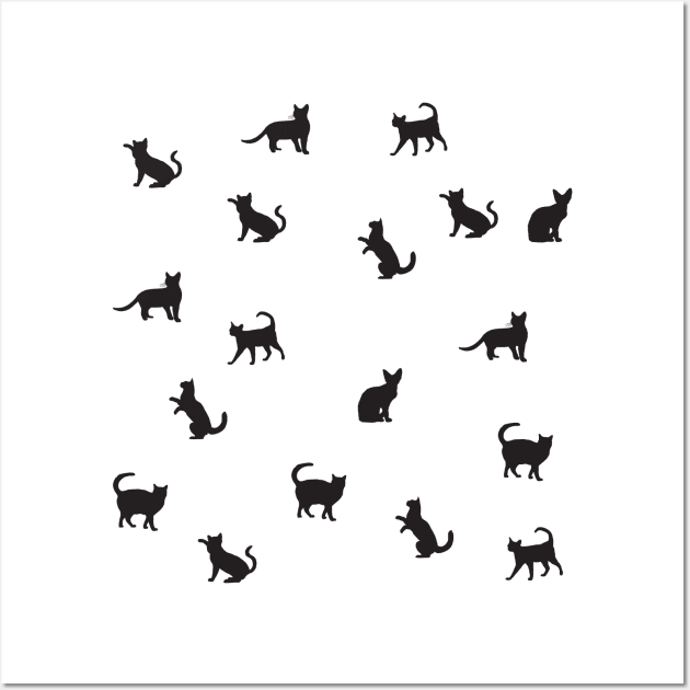 Cute black cats Wall Art by SYLPAT